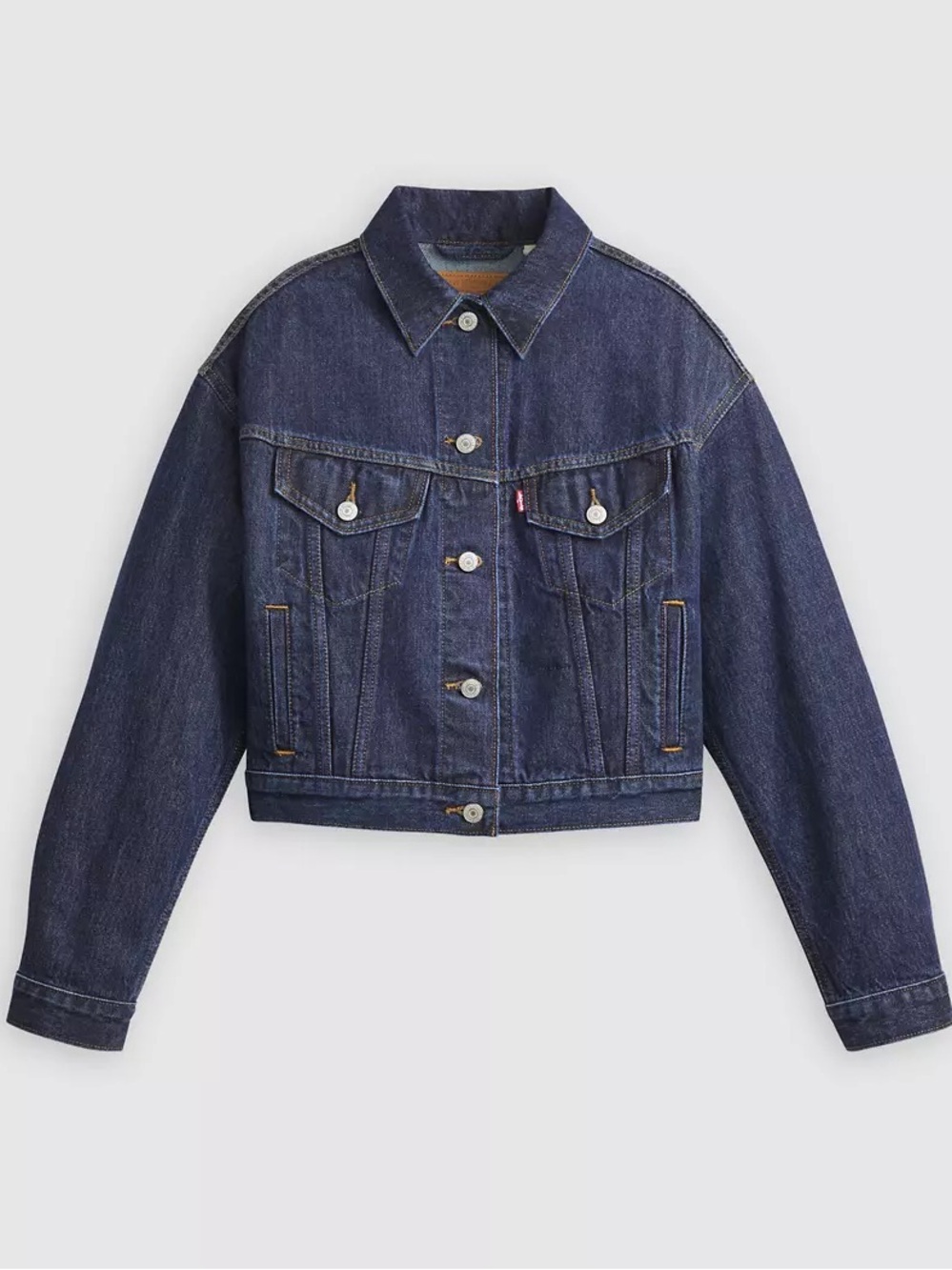 Levi's Cropped Denim Trucker Jacket